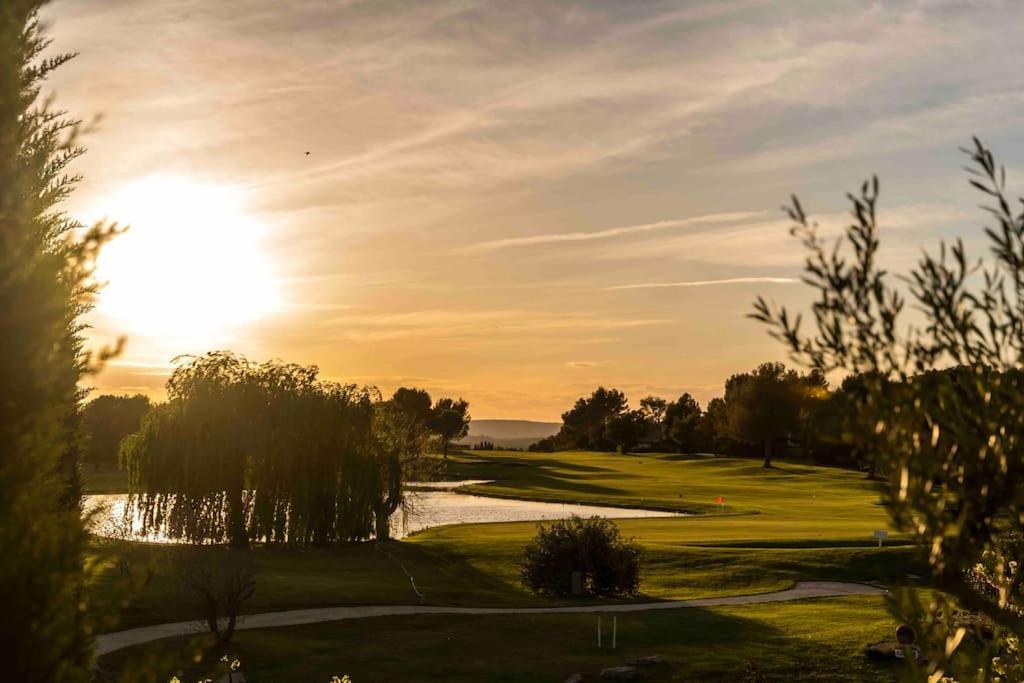 Magnifique Vue Lac Au Golf De Pont-Royal Mallemort Extérieur photo